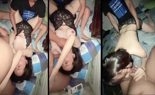 Vợ bạn cực phẩm cho threesome ngay trong phòng ngủ vợ chồng